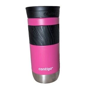 Contigo Byron Snapseal 2.0 Travel Mug 16 oz Dragon Fruit Black Stainless Steel